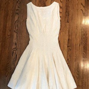 Alaia White Textured Mini Dress
